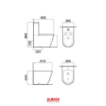 Combo sanitario nova (inod+dep+tapa+bidet ag) IQUA - Imagen 6